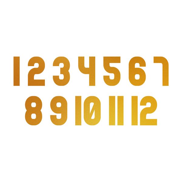 اعداد ساعت دیواری مدل 4cm کد C68-1 مجموعه 15 عددی