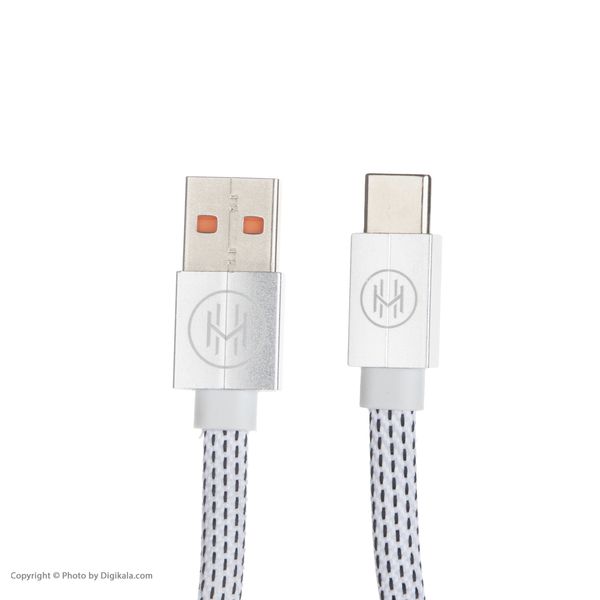 کابل تبدیل USB به USB-C اچ اند ام مدل C04 طول 0.2 متر