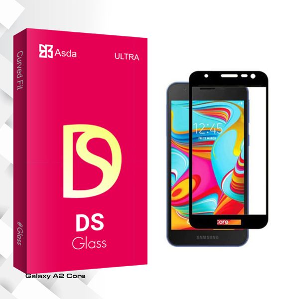 محافظ صفحه نمایش شیشه ای آسدا مدل DS glass مناسب برای گوشی موبایل سامسونگ Galaxy A2 Core