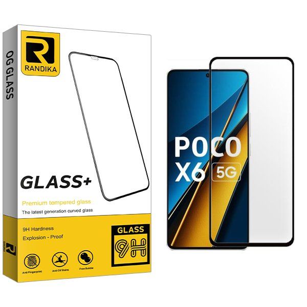 محافظ صفحه نمایش شیشه ای راندیکا مدل RK مناسب برای گوشی موبایل شیائومی Poco X6