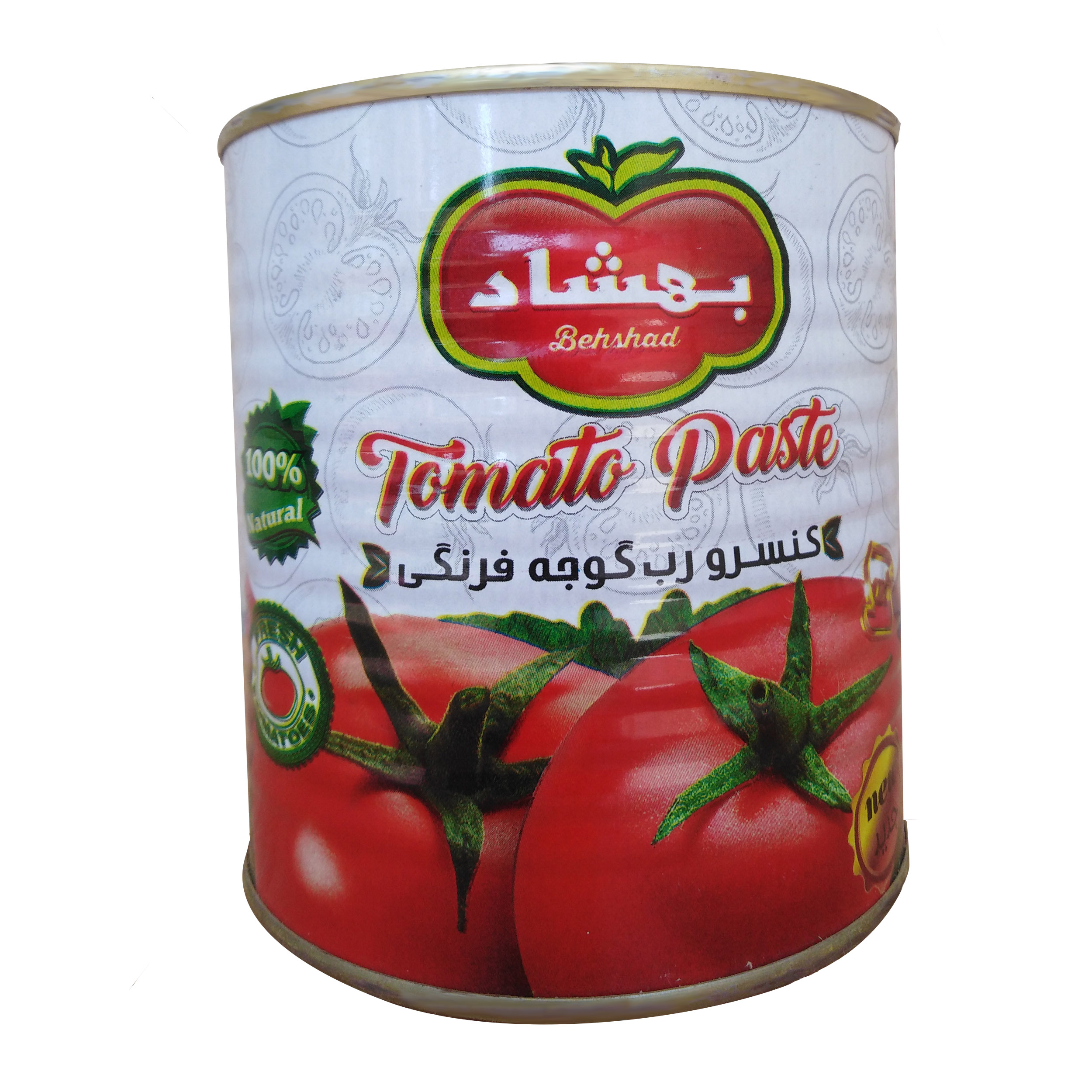 کنسرو رب گوجه فرنگی غلیظ شده بهشاد - 400 گرم