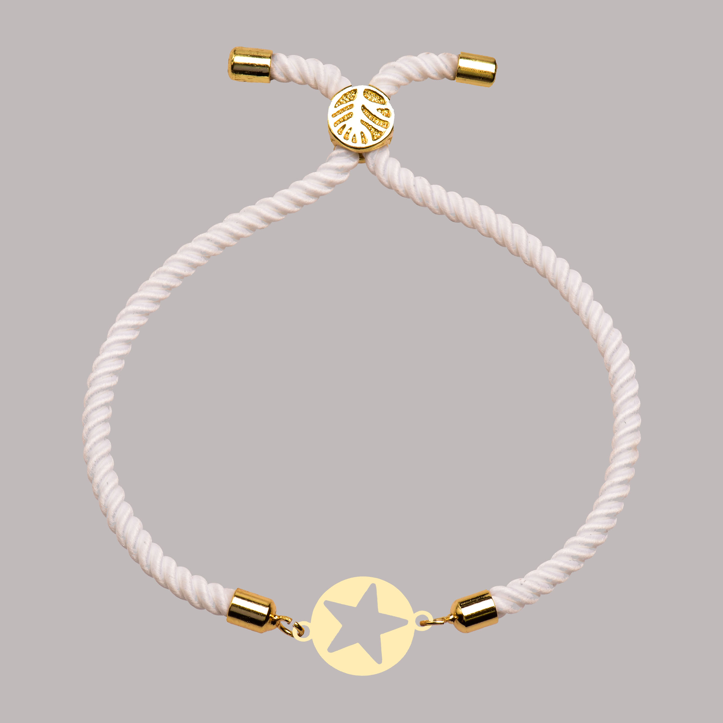 دستبند طلا 18 عیار زنانه کرابو طرح ستاره مدل Kr102190