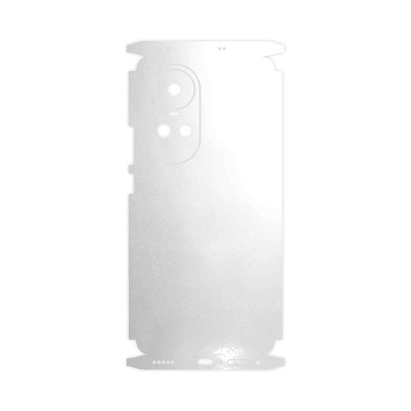 برچسب پوششی ماهوت مدل Metallic-White-FullSkin مناسب برای گوشی موبایل اپو Reno 10 5G