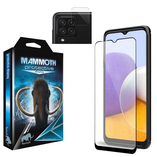محافظ صفحه نمایش مات ماموت مدل MT-BNDL مناسب برای گوشی موبایل سامسونگ Galaxy A22 4G به همراه محافظ لنز دوربین 