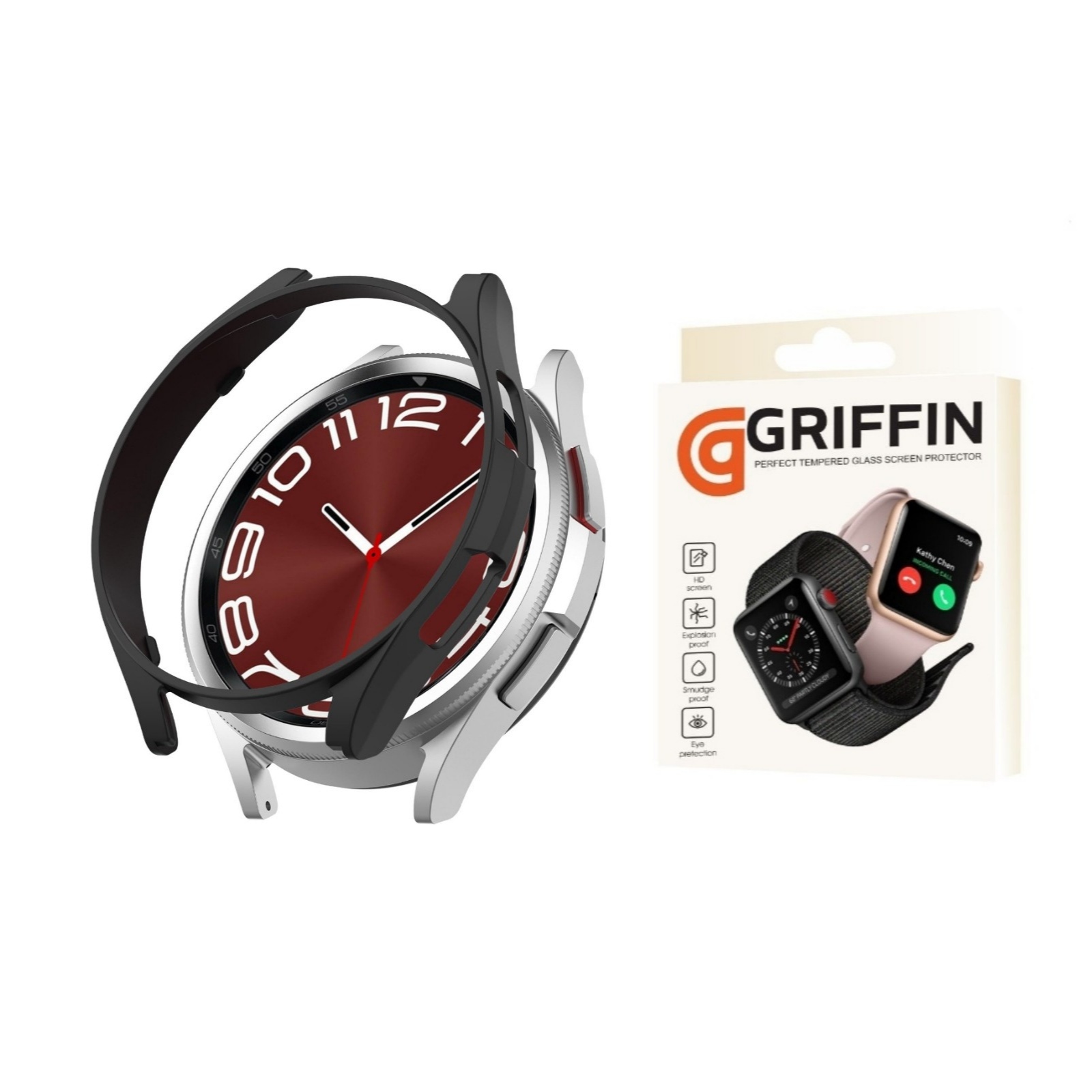 کاور گریفین مدل Slim مناسب برای ساعت هوشمند سامسونگ Galaxy Watch6 Classic 47mm