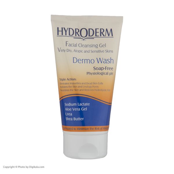 ژل شستشو صورت هیدرودرم مدل Dermo Wash مناسب پوست های خشک و حساس حجم 150 میلی لیتر