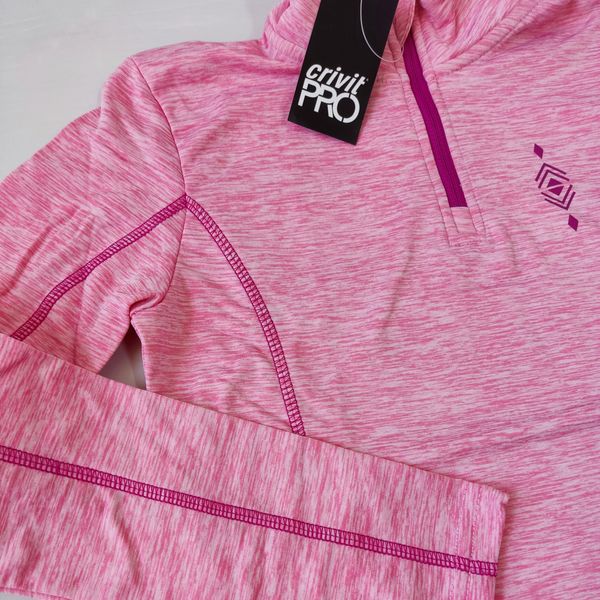 تی شرت آستین بلند ورزشی دخترانه کرویت پرو مدل PINK