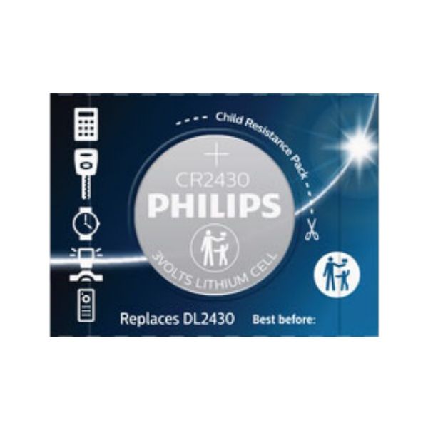 باتری سکه ای فیلیپس مدل  CR2430 2430