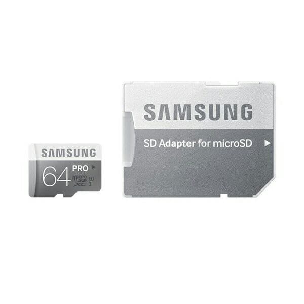 کارت حافظه microSDXC سامسونگ مدل Pro کلاس 10 استاندارد UHS-I  سرعت 90MBps به همراه آداپتور SD ظرفیت 64 گیگابایت