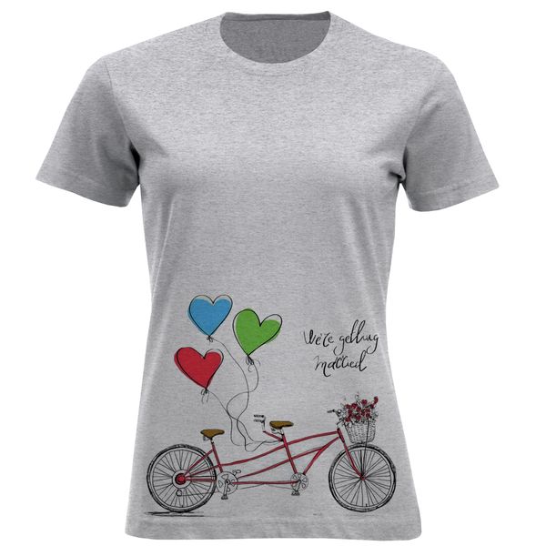تی شرت آستین کوتاه زنانه مدل دوچرخه A58