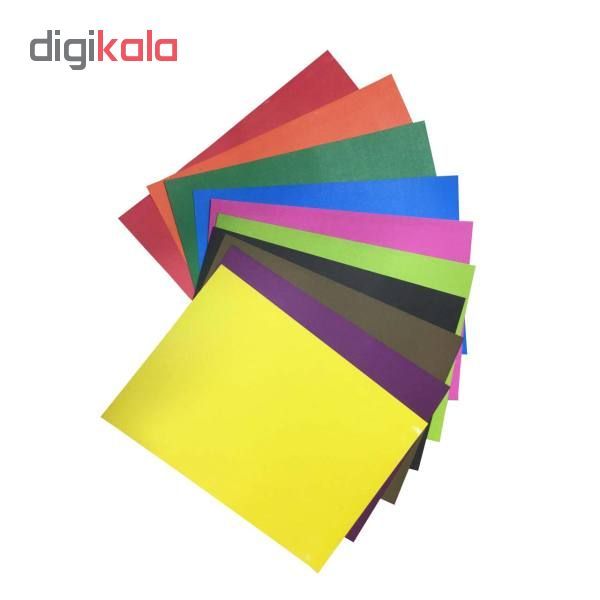 مقوا رنگی سایز ۳۴×۲۴ بسته ۲۰ عددی (۱۰ رنگ از هر کدام ۲ عدد)