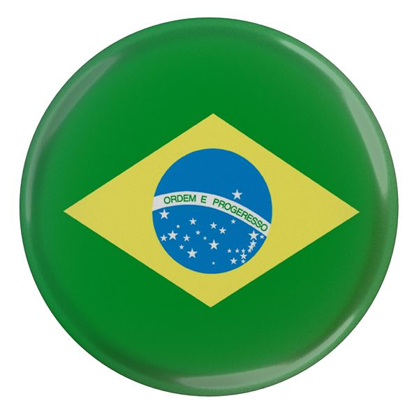مگنت طرح پرچم کشور برزیل مدل S12425 