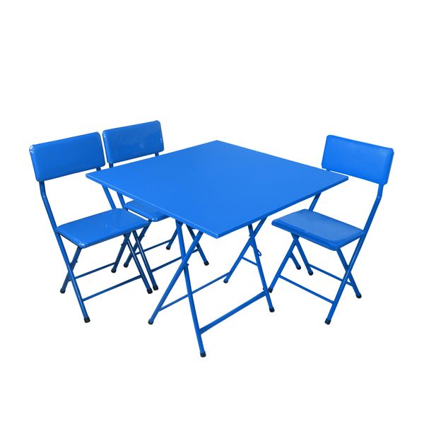 میز و صندلی ناهارخوری 3 نفره میزیمو مدل تاشو کد 9458