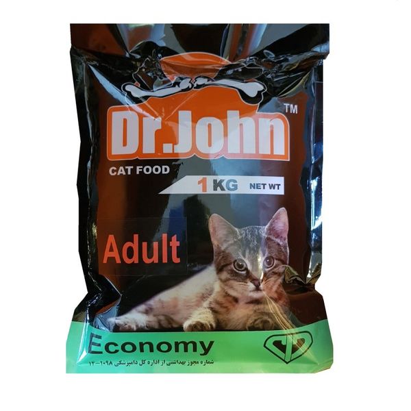 غذای خشک گربه دکتر جان مدل اکونومی وزن 1 کیلوگرم