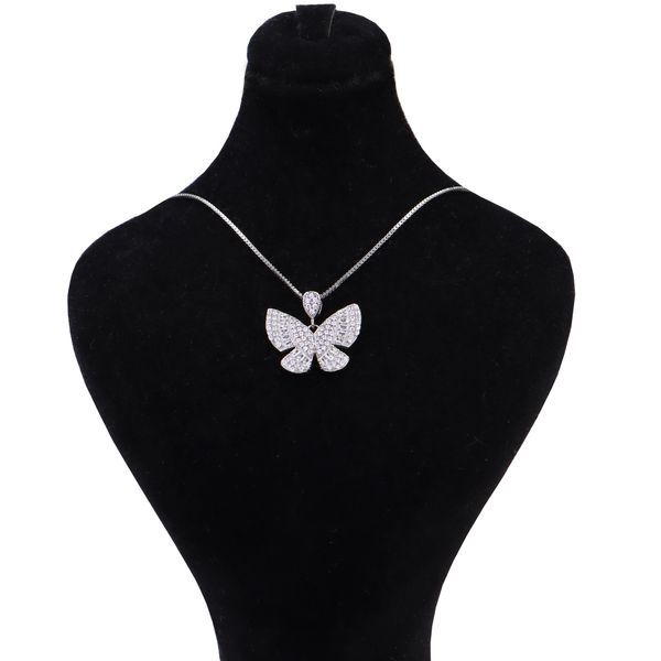 آویز گردنبند نقره زنانه جی تی ای مدل پروانه 