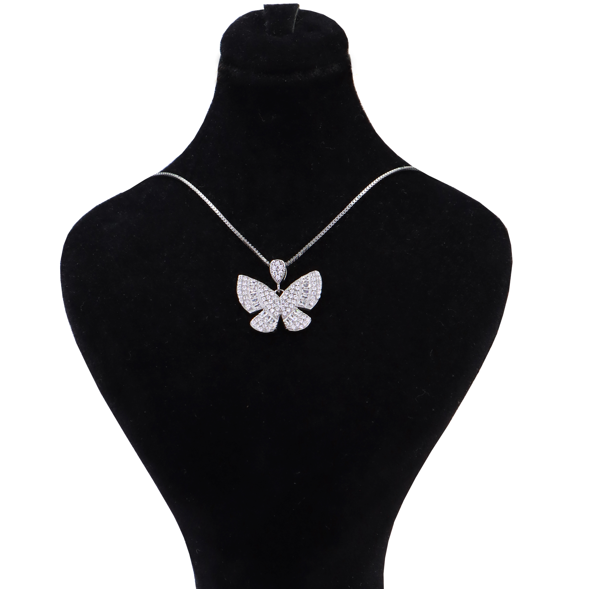 گردنبند نقره زنانه جی تی ای مدل پروانه