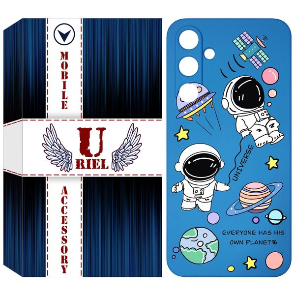 کاور یوریل مدل سیلیکونی کد 25 طرح فضانوردان مناسب برای گوشی موبایل سامسونگ Galaxy A55
