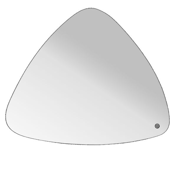 آینه سرویس بهداشتی مدل مثلث بک لایت لمسی کد 703