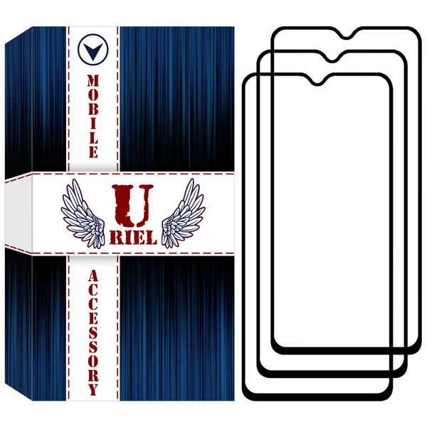 محافظ صفحه نمایش شیشه ای یوریل مدل UFG مناسب برای گوشی موبایل سامسونگ Galaxy M15 5G بسته سه عددی