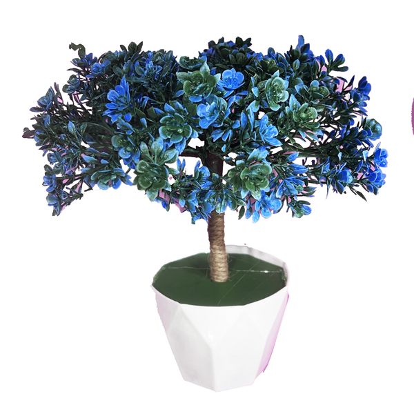 گلدان به همراه گل مصنوعی مدل درخت زندگی 01