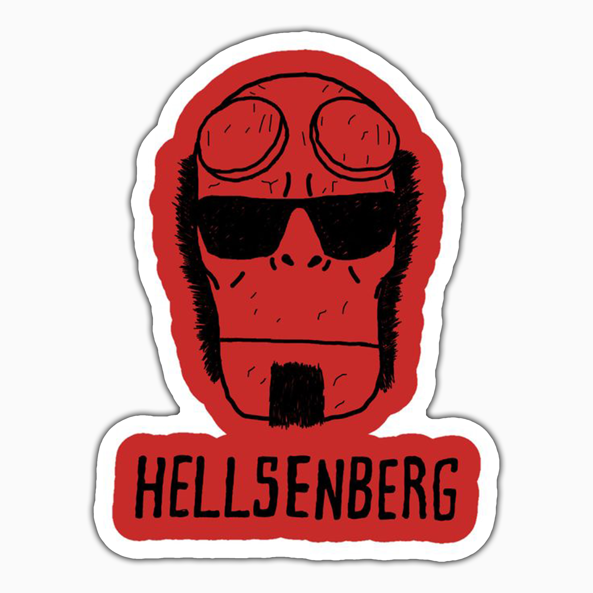 استیکر لپ تاپ و موبایل بووم طرح Hellsenberg کد VR36