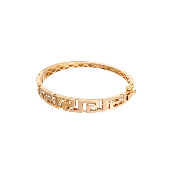 دستبند النگویی طلا 18 عیار زنانه مدل DGBA8-29d