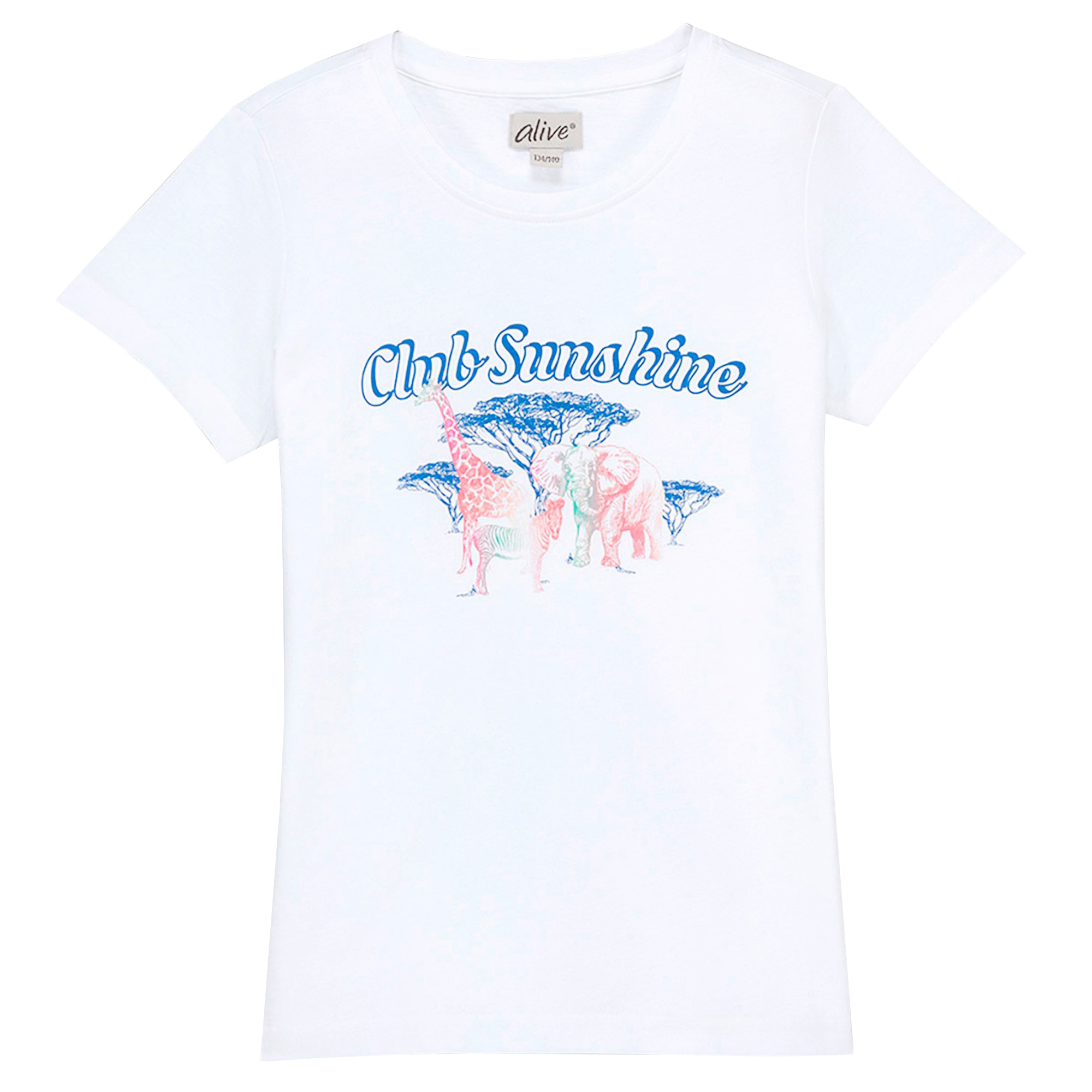 تی شرت آستین کوتاه دخترانه الایو مدل SUNSHINE0543