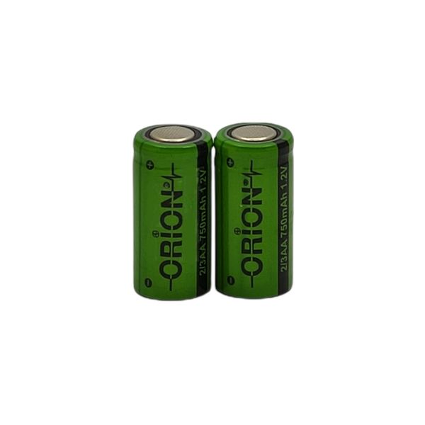 باتری قلمی قابل شارژ اوریون مدل 2/3AA 750mAh بسته 2 عددی