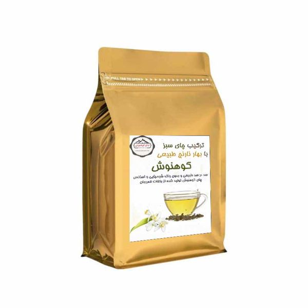 چای سبز ترکیب با بهار نارنج طبیعی کوهنوش - 250 گرم