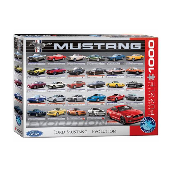 پازل 100 تکه یوروگرافیکس پازلز مدل Ford Mustang Evolution كد 0684-6000