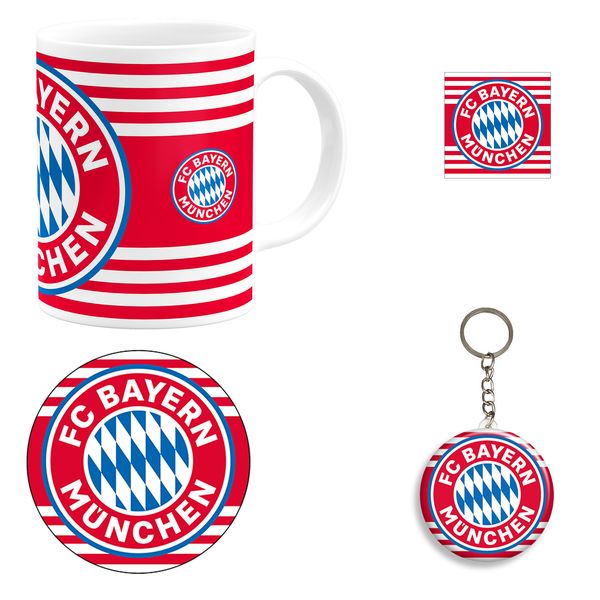 ست هدیه ماگ طرح باشگاه فوتبال بایرن مونیخ مدل Bayern München F.C کد B1