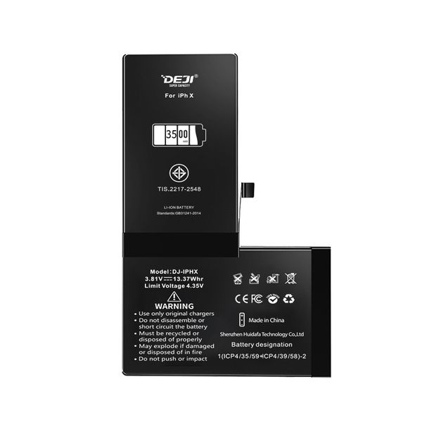باتری موبایل دجی مدل DJ-IPHX ظرفیت 3500 میلی آمپر ساعت مناسب برای گوشی موبایل اپل iPhone X