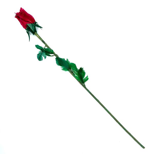 گل مصنوعی مدل رز طرح Feather Rose کد R1