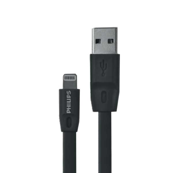 کابل تبدیل USB به لایتنینگ فیلیپس مدل DLC2508CB طول 1.2 متر