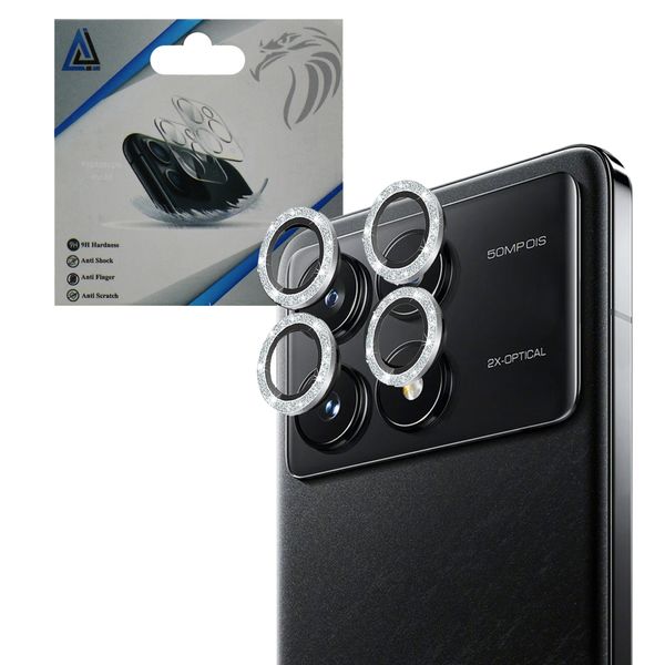 محافظ لنز دوربین مدل A4 Shiny مناسب برای گوشی موبایل شیائومی poco X6 pro 5G