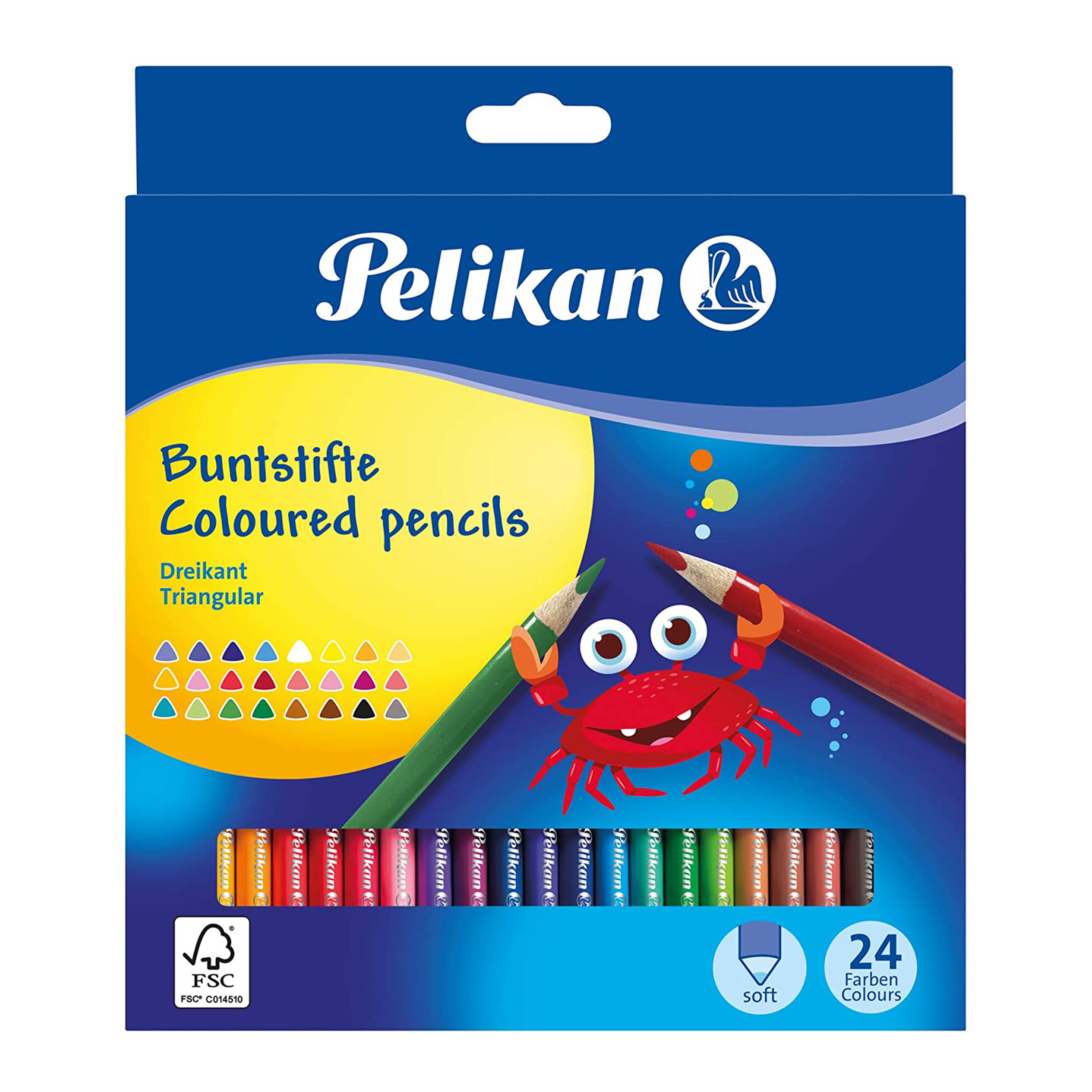 مداد رنگی 24 رنگی پلیکان مدل Pelikan