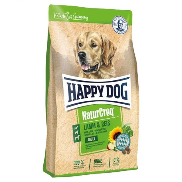 غذای خشک سگ هپی داگ مدل نیچر کرک بره و برنج وزن 12 کیلوگرم