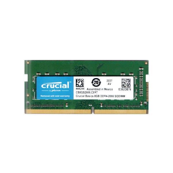 رم لپ تاپ DDR4 تک کاناله 2666 مگاهرتز CL19 کروشیال ظرفیت 8 گیگابایت