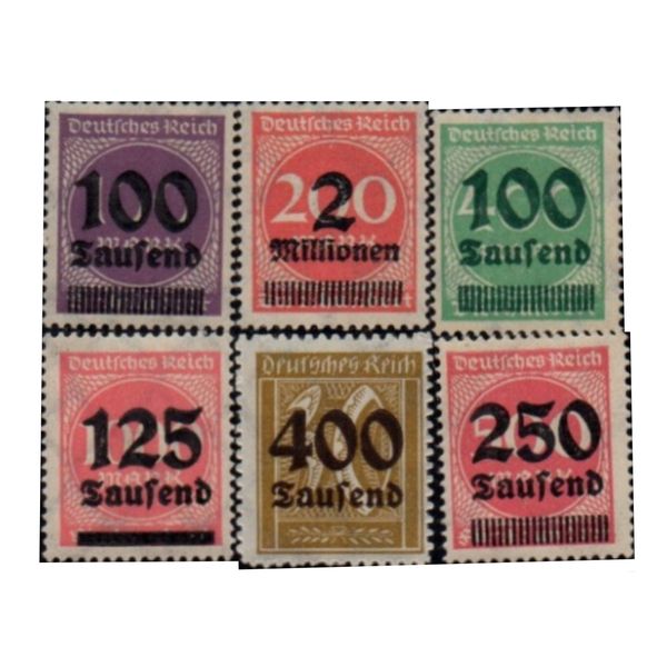  تمبر یادگاری مدل کشور آلمان رایش مجموعه 6 عددی