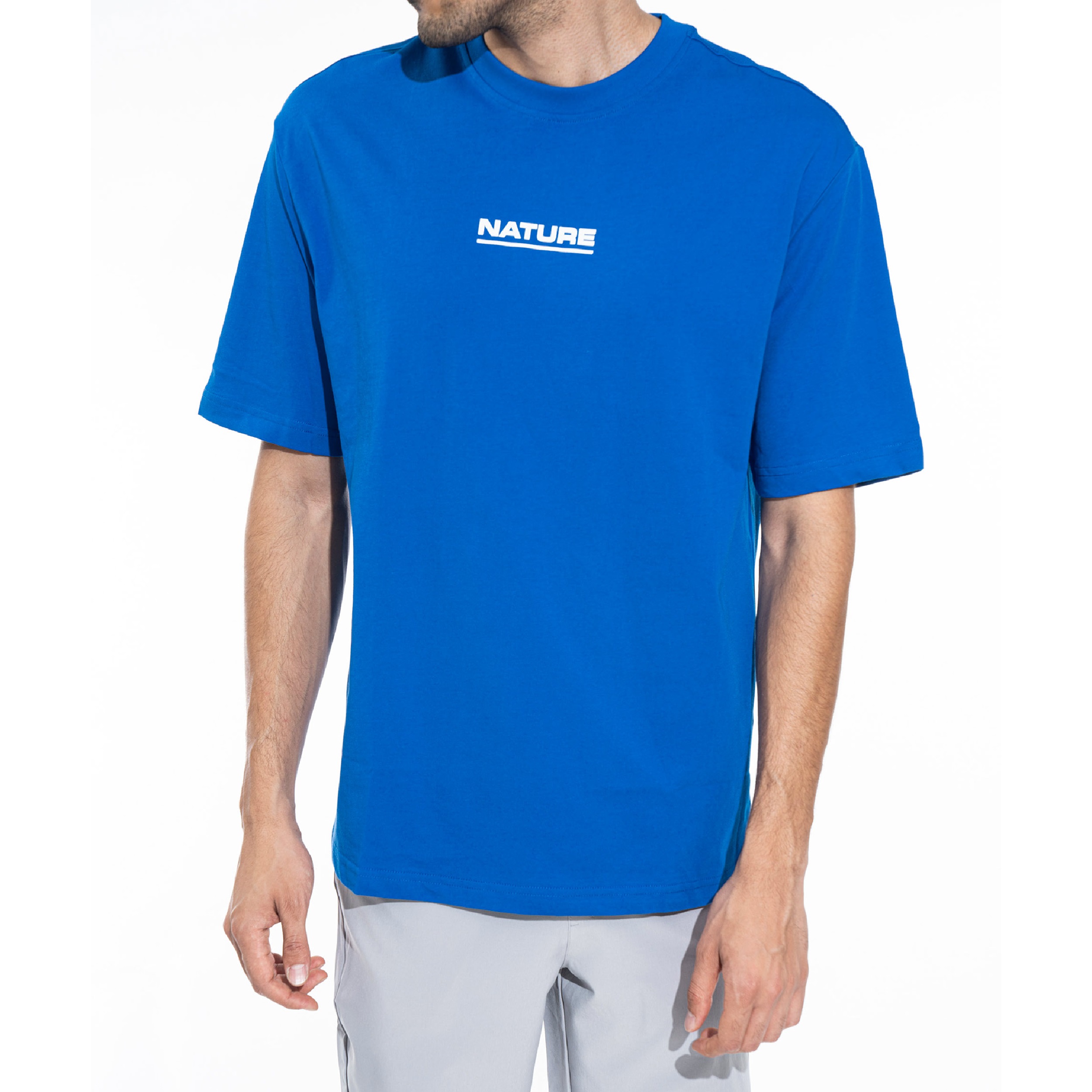 تی شرت آستین کوتاه مردانه جین وست مدل رگولار فیت کد 1551310 رنگ آبی
