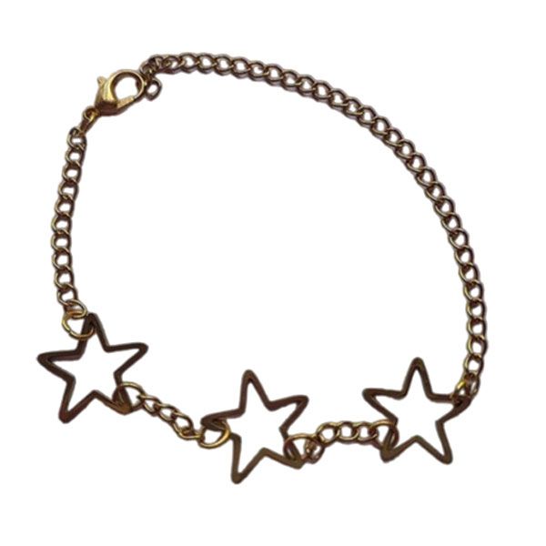 دستبند زنانه مدل زنجیری طرح ستاره کد HC305
