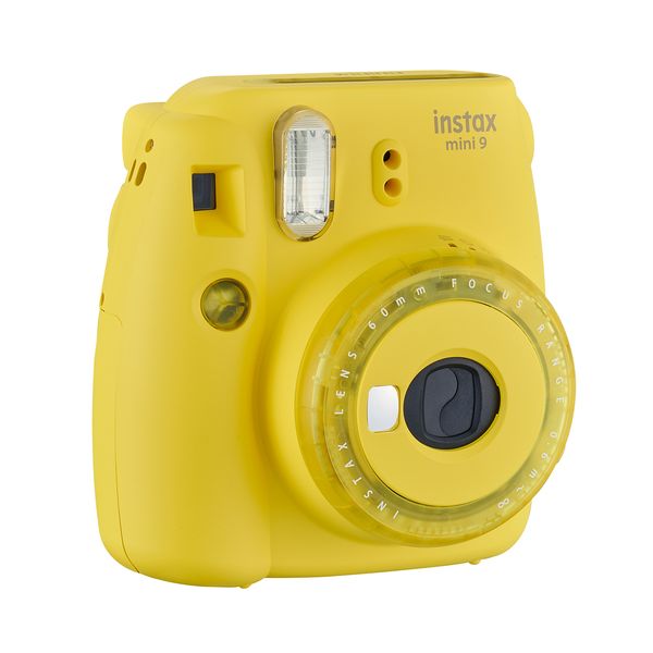 دوربین عکاسی چاپ سریع فوجی فیلم مدل Instax Mini 9 Clear به همراه یک بسته فیلم مدل instax mini STRIPE بسته ۱۰ عددی