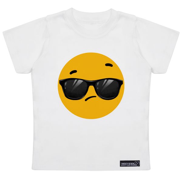 تی شرت آستین کوتاه دخترانه 27 مدل Emojie Eynaki کد MH1399