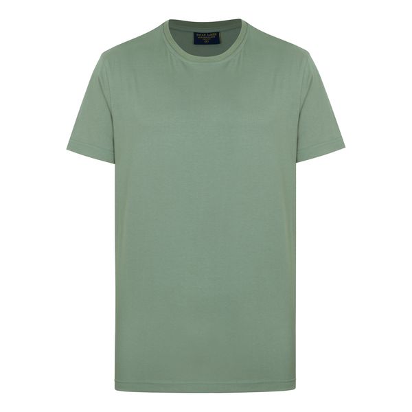 تی شرت آستین کوتاه مردانه پاتن جامه مدل 131621020330557 رنگ سبز 