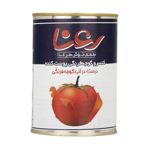 کنسرو گوجه فرنگی پوست کنده شده رعنا - 380 گرم 