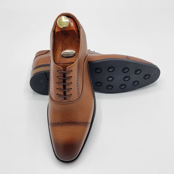 کفش مردانه مدل آرپان بندی رنگ عسلی