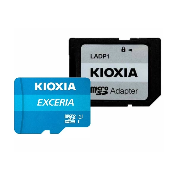 کارت حافظه‌ microSDHC کیوکسیا مدل EXCERIA کلاس 10 استاندارد UHS-I U1 سرعت 100MBps ظرفیت 64 گیگابایت به همراه آداپتور SD