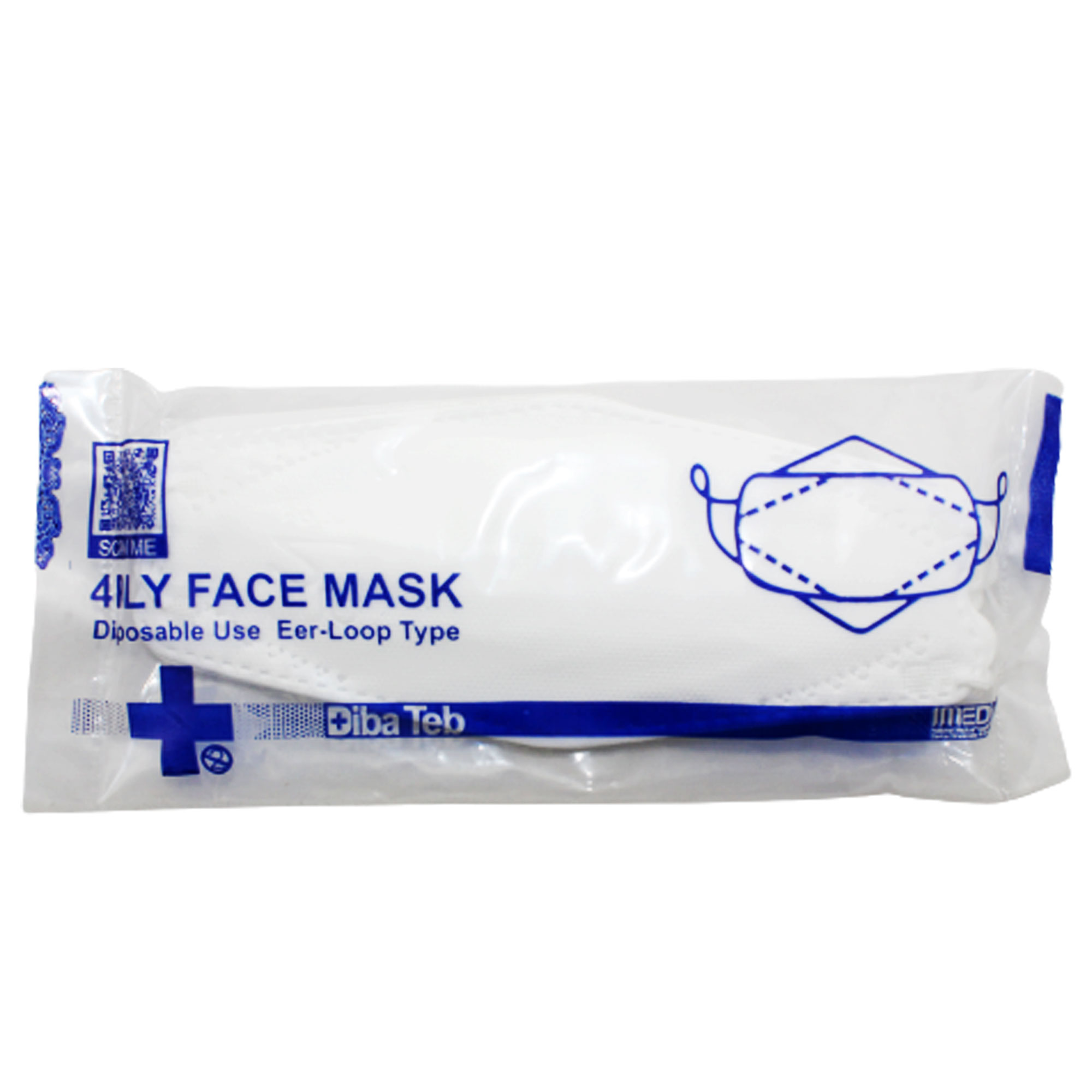 ماسک تنفسی دیباطب مدل 3d بسته 10 عددی