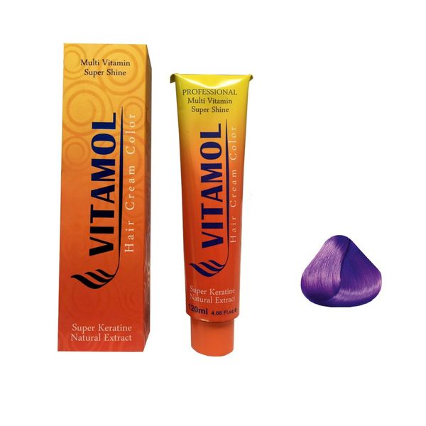 رنگ مو ویتامول سری Violet کد 002 حجم 120 میلی لیتر رنگ بنفش