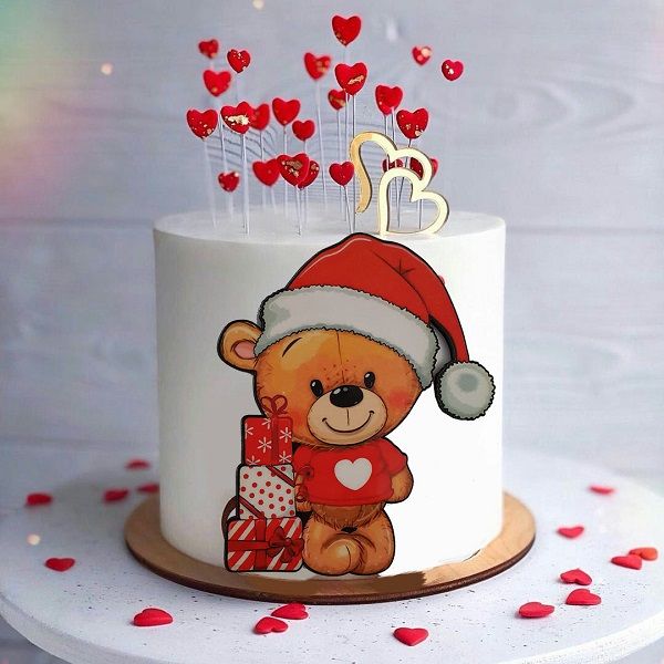 ابزار تزیین کیک به گز مدل خرس قرمز